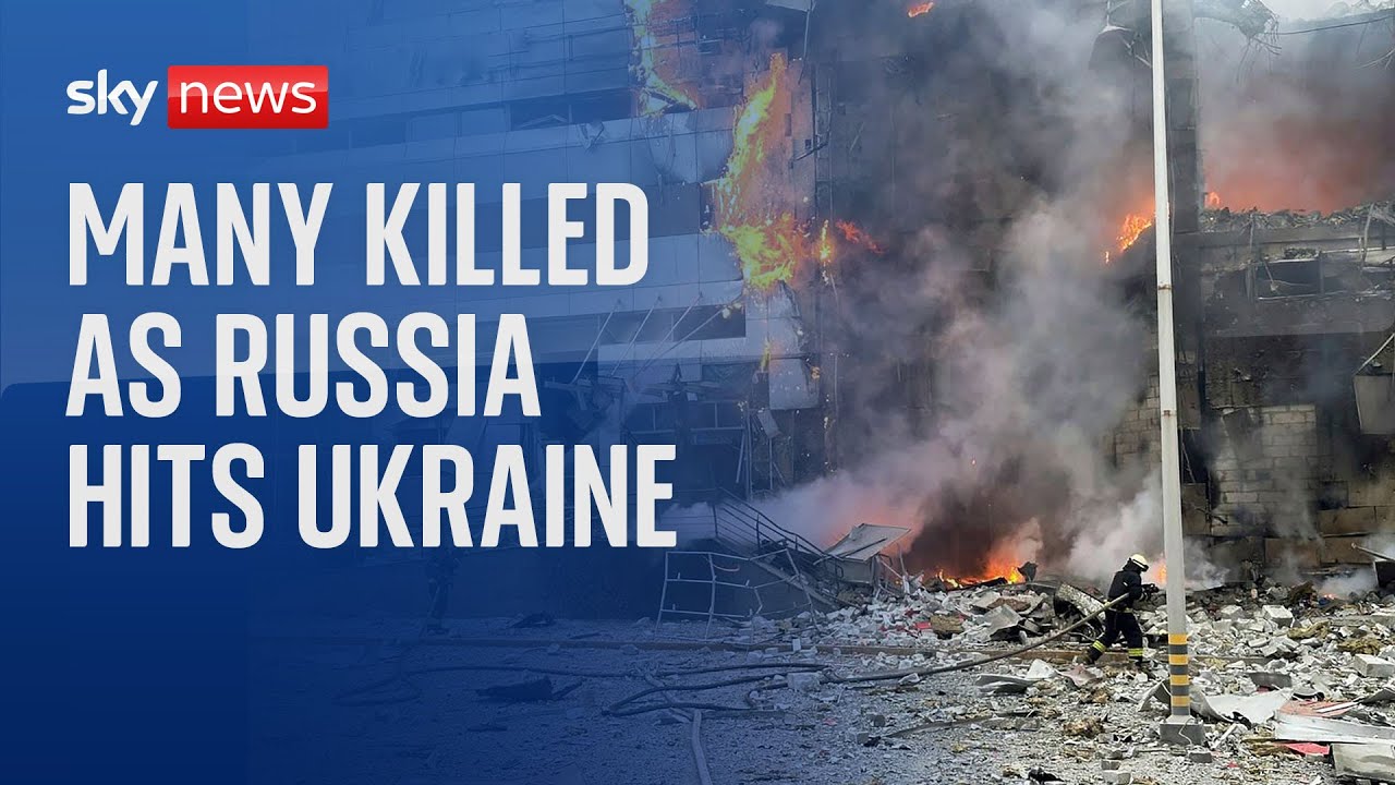 Many killed as Russia hits Ukrainian cities with huge aerial barrage