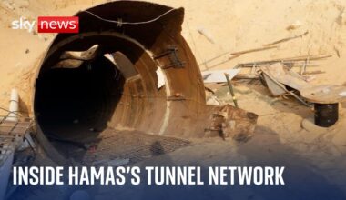 IDF shows media 'Hamas tunnel with railway track' in Gaza | Israel-Hamas war