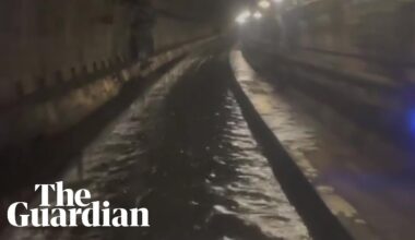 Extreme flooding in tunnel used by Eurostar halts trains