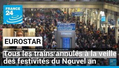 Tous les trains Eurostar annulés à la veille des festivités du Nouvel an • FRANCE 24