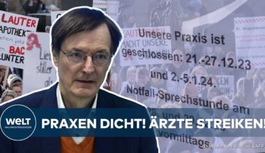 ÄRZTESTREIK GEGEN LAUTERBACH: Praxen bleiben geschlossen - Gesundheitspolitik unter Druck!