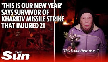 'This is our New Year' says survivor of Kharkiv missile strike that injured 21