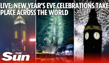 LIVE: New Year's Eve celebrations take place across the world