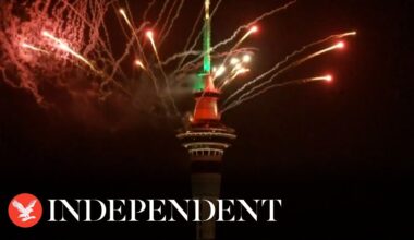 Auckland brings in 2024 with dazzling fireworks display