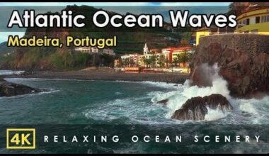 Relaxing Ocean Waves in Portugal, Madeira Island