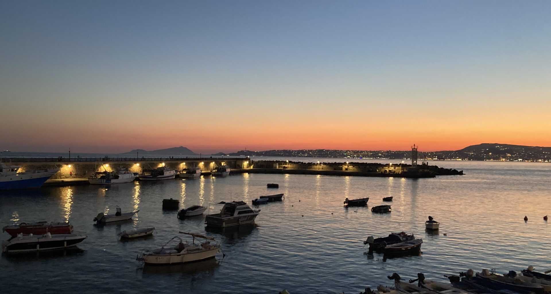 The view of Naples from Ercolano