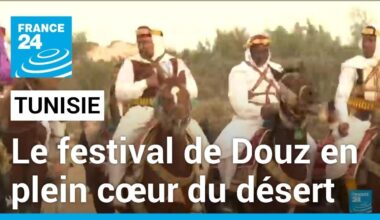 Tunisie : le 55eme festival de Douz met à l'honneur la culture tunisienne • FRANCE 24