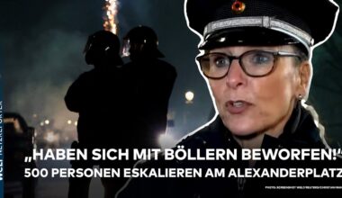 BERLIN: "Haben sich mit Böllern beworfen!" 500 Personen eskalieren am Alex! Das sagt die Polizei