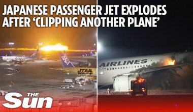 Japanese passenger jet EXPLODES after ‘clipping another plane’