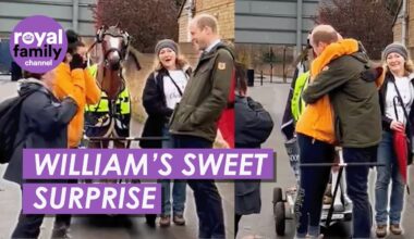 Heartwarming Moment Prince William Surprises Mum on Charity Walk