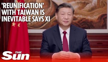 'Reunification' with Taiwan is inevitable says China's Xi