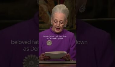 Denmark's queen: 'I will step down'