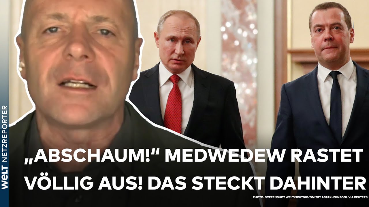 PUTINS KRIEG: "Abschaum!" Russlands Ex-Präsident Medwedew rastet völlig aus! Das steckt dahinter!