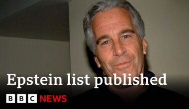 Jeffrey Epstein: List of names in court files released - BBC News