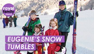 Adorable Moment Young Princess Eugenie Takes Tumble on Skiing Holiday