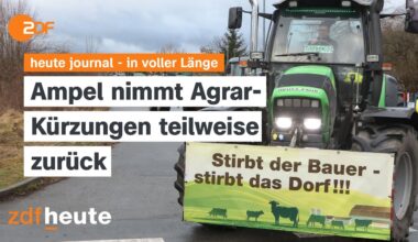 heute journal vom 04.01.2024 Agrar-Subventionen, Hochwasser, Inflation, Atomausstieg