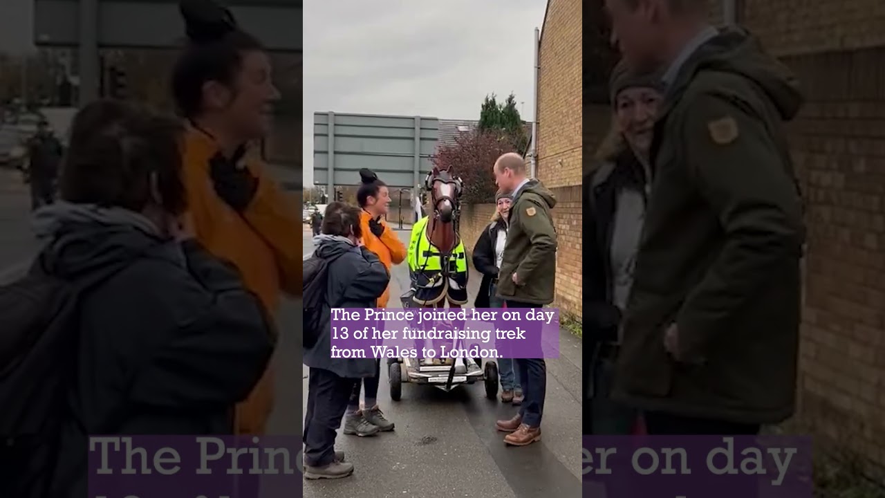 ‘Boo!’: Sweet Moment Prince William Surprises Mum on Charity Walk