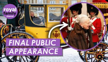 Golden Carriage Ride is Queen Margrethe II's Last Public Appearance