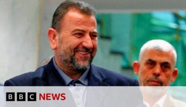 Funeral of Hamas deputy leader takes place in Lebanon | BBC News