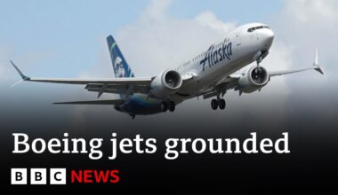 US grounds Boeing 737 Max 9 jets after mid-air emergency | BBC News