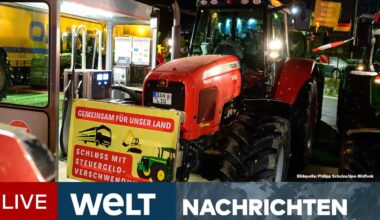 BAUERN-BLOCKADE: Wut der Landwirte - Protestwoche droht Deutschland lahmzulegen | WELT Livestream