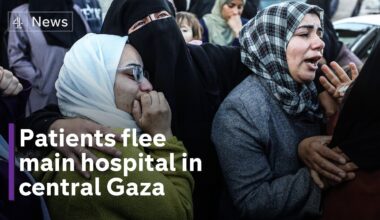 Israel-Gaza: Patients flee Gaza hospital surrounded by Israeli ‘red zone’