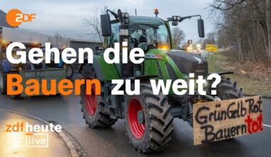 Proteste und Blockaden - Gehen die Bauern zu weit? Konfliktforscher bei ZDFheute live