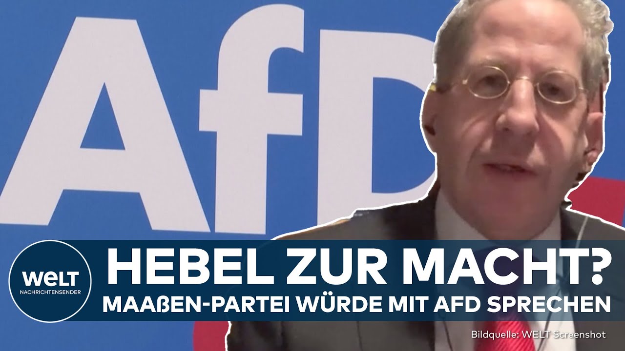 DEUTSCHLAND: Hans-Georg Maaßen plant Partei-Gründung! Tür für AfD würde offen stehen I WELT Exklusiv