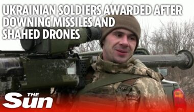 Ukrainian air defence soldiers awarded after downing cruise missiles shahed drones