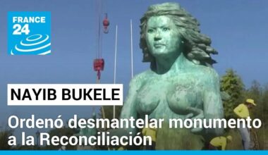 Bukele ordenó desmantelar un monumento del final de la guerra civil salvadoreña • FRANCE 24