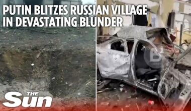 Putin blitzes village 95 miles INSIDE Russia as missile leaves vast crater in devastating blunder