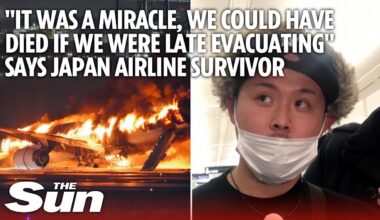 Passengers describe escape from burning Japan Airlines plane that could have been fatal