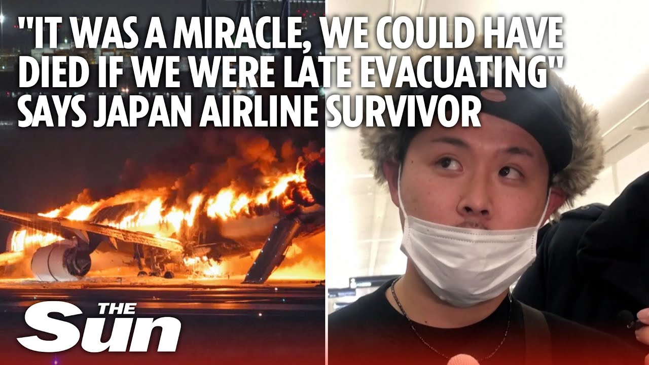 Passengers describe escape from burning Japan Airlines plane that could have been fatal