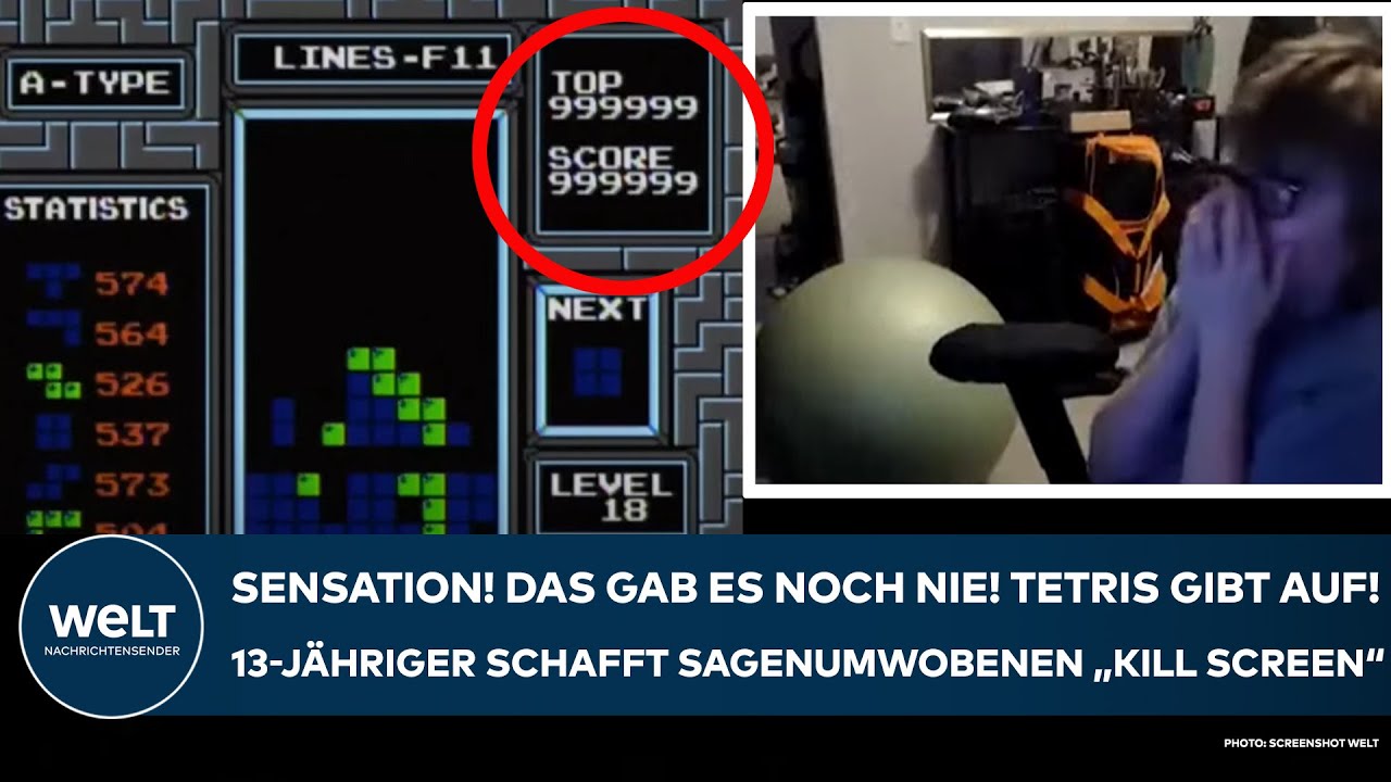 TETRIS GIBT AUF: Das gab es noch nie! 13-Jähriger schafft den sagenumwobenen "Kill Screen"