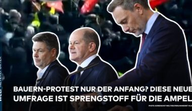 DEUTSCHLAND: Bauern-Proteste nur der Anfang? Diese Umfrage ist Sprengstoff für die Ampelkoalition