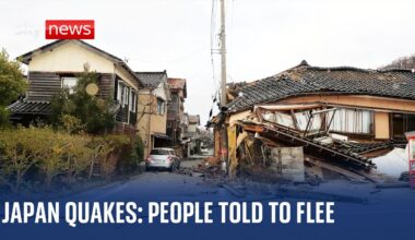 Japan earthquakes: People urged to flee to higher ground