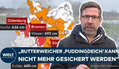 HOCHWASSER IN DEUTSCHLAND: Neuer Dauerregen und mobiler Deich in Oldenburg – Lage bleibt kritisch