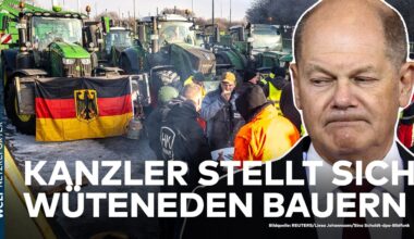 BAUERN-PROTESTE: Nagelprobe für Scholz - Kanzler trifft auf wütende Landwirte | WELT News