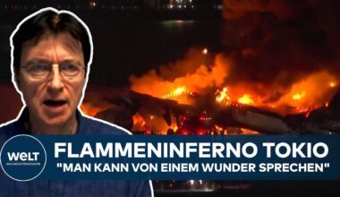 JAPAN: Flammeninferno am Flughafen in Tokio! "Man kann von einem Wunder sprechen!"