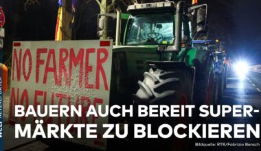 BAUERNPROTESTE GEHEN WEITER: Immer mehr Branchen schließen sich den Landwirten an | WELT News