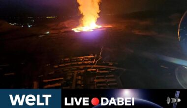 VULKANAUSBRUCH: "Schwarzer Tag für Island" – Lava-Massen erreichen Ort Grindavík | WELT Live dabei