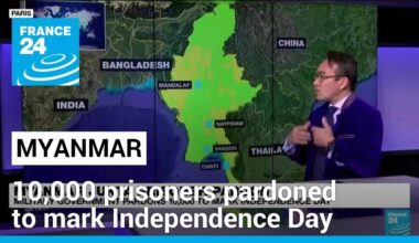 Myanmar's military govt pardons nearly 10,000 prisoners to mark Independence Day • FRANCE 24