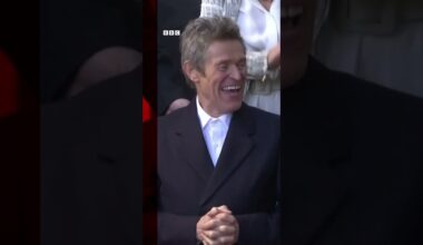 Willem Dafoe is honoured on Hollywood Walk of Fame. #Shorts #WillemDafoe #BBCNews