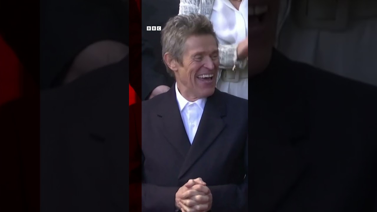 Willem Dafoe is honoured on Hollywood Walk of Fame. #Shorts #WillemDafoe #BBCNews