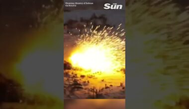 US-made tank bombards Russian target on Avdiivka frontline #shorts