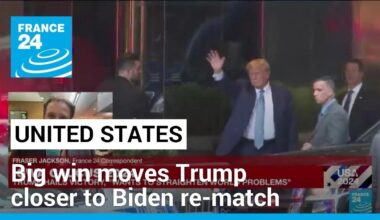 Big win in Iowa moves Trump closer to Biden re-match • FRANCE 24 English