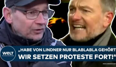 BERLIN: "Habe von Lindner nur Blablabla gehört! Wir setzen Proteste fort" Klartext der freien Bauern