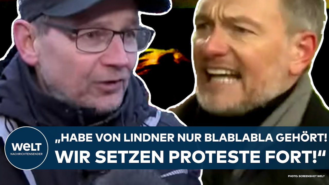 BERLIN: "Habe von Lindner nur Blablabla gehört! Wir setzen Proteste fort" Klartext der freien Bauern