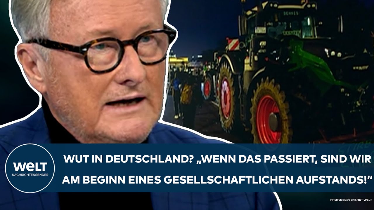 DEUTSCHLAND: Bauern-Wut! "Wenn das passiert, sind wir am Beginn eines gesellschaftlichen Aufstands!"