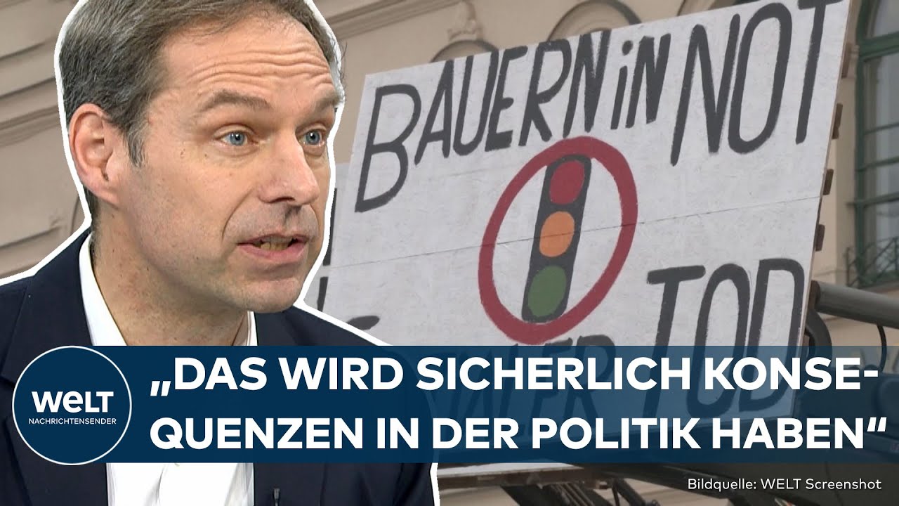 BAUERNPROTESTE: "Wenn es keine weiteren Zugeständnisse gibt, dann sieht die Ampel-Regierung alt aus"